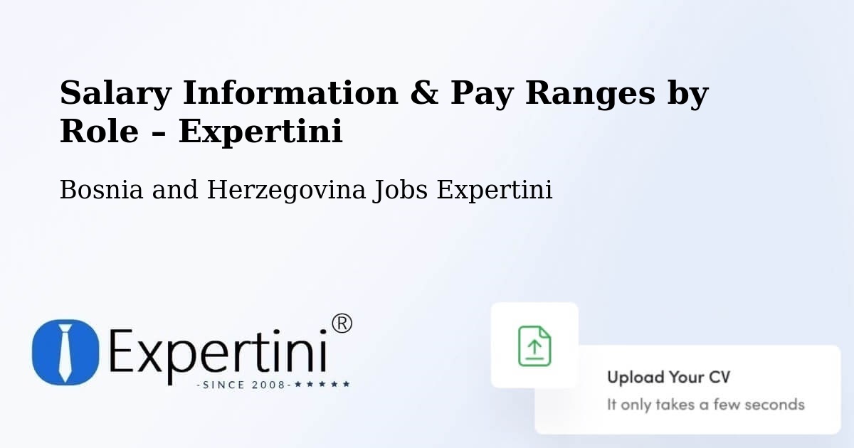Salary Information & Pay Ranges – Peći - Peći, Bosnia and Herzegovina Jobs Expertini